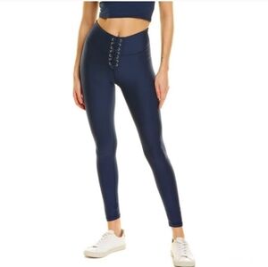 NWT WeWoreWhat Blue LaceUp Leggings